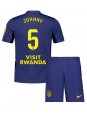 Atletico Madrid Johnny Cardoso #5 Replika Borta Kläder Barn 2025-26 Kortärmad (+ byxor)